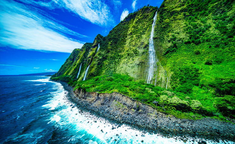 Helicopter Tour Big Island, Kohala Coast Volcanoes and Waterfalls - 90 Minutes